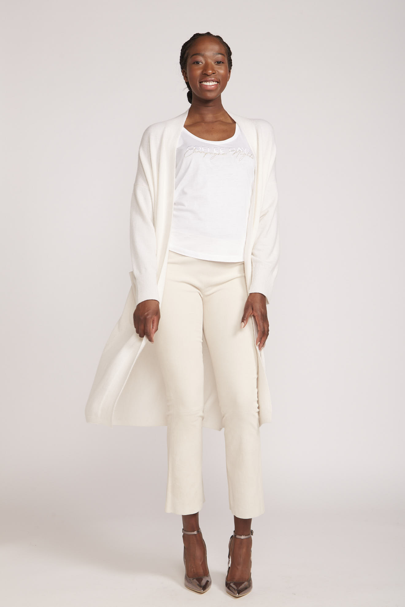 antonia zander coat white plain cashmere model style